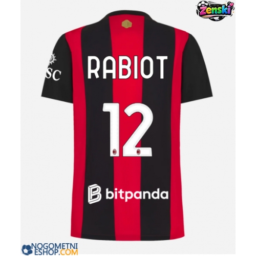 Ženski Nogometni dresi AC Milan Adrien Rabiot #12 Domači 2026-27 Kratek Rokav